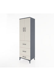 Hyperion Dolap 3 Raflı 3 Çekmeceli 2 Kapaklı 60x44x195 - S59M057V4B