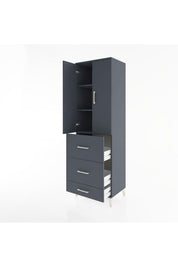 Hyperion Dolap 3 Raflı 3 Çekmeceli 2 Kapaklı 60x44x195 - S59M057V5B