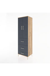 Hyperion Dolap 3 Raflı 3 Çekmeceli 2 Kapaklı 60x44x195 - S59M057V8B