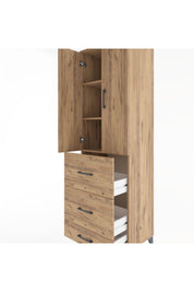 Hyperion Dolap 3 Raflı 3 Çekmeceli 2 Kapaklı 60x44x195 - S59M057V9B