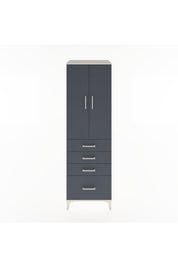 Hyperion Dolap Tek Raflı 4 Çekmeceli Tek Askılı 60x44x195 - S59M058V2B