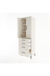 Hyperion Dolap 3 Raflı 4 Çekmeceli 2 Kapaklı 60x44x195 - S59M059V1B