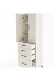Hyperion Dolap 3 Raflı 4 Çekmeceli 2 Kapaklı 60x44x195 - S59M059V1B