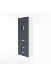 Hyperion Dolap 3 Raflı 4 Çekmeceli 2 Kapaklı 60x44x195 - S59M059V2B
