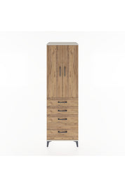 Hyperion Dolap 3 Raflı 4 Çekmeceli 2 Kapaklı 60x44x195 - S59M059V3B