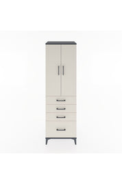 Hyperion Dolap 3 Raflı 4 Çekmeceli 2 Kapaklı 60x44x195 - S59M059V4B