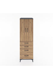 Hyperion Dolap 3 Raflı 4 Çekmeceli 2 Kapaklı 60x44x195 - S59M059V6B