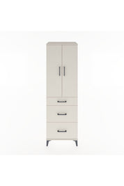 Hyperion Dolap Tek Raflı 3 Çekmeceli Tek Askılı 60x44x195 - S59M060V1B