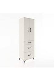 Hyperion Dolap Tek Raflı 3 Çekmeceli Tek Askılı 60x44x195 - S59M060V1B