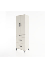 Hyperion Dolap Tek Raflı 3 Çekmeceli Tek Askılı 60x44x195 - S59M060V1B