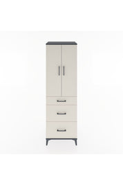 Hyperion Dolap Tek Raflı 3 Çekmeceli Tek Askılı 60x44x195 - S59M060V4B