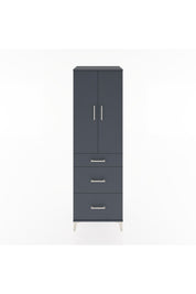 Hyperion Dolap Tek Raflı 3 Çekmeceli Tek Askılı 60x44x195 - S59M060V5B