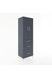 Hyperion Dolap Tek Raflı 3 Çekmeceli Tek Askılı 60x44x195 - S59M060V5B