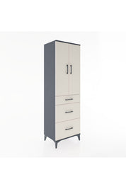 Hyperion Dolap 3 Raflı 3 Çekmeceli 2 Kapaklı 60x44x195 - S59M061V4B