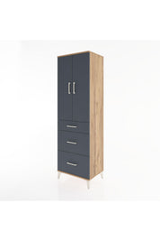 Hyperion Dolap 3 Raflı 3 Çekmeceli 2 Kapaklı 60x44x195 - S59M061V8B