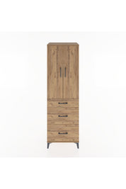 Hyperion Dolap 3 Raflı 3 Çekmeceli 2 Kapaklı 60x44x195 - S59M061V9B
