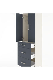 Hyperion Dolap Tek Raflı 3 Çekmeceli Tek Askılı 60x44x195 - S59M062V2B