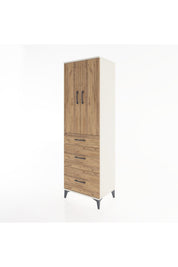 Hyperion Dolap Tek Raflı 3 Çekmeceli Tek Askılı 60x44x195 - S59M062V3B