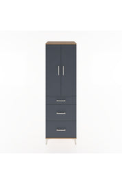 Hyperion Dolap Tek Raflı 3 Çekmeceli Tek Askılı 60x44x195 - S59M062V8B