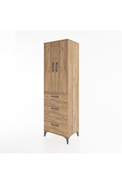 Hyperion Dolap Tek Raflı 3 Çekmeceli Tek Askılı 60x44x195 - S59M062V9B