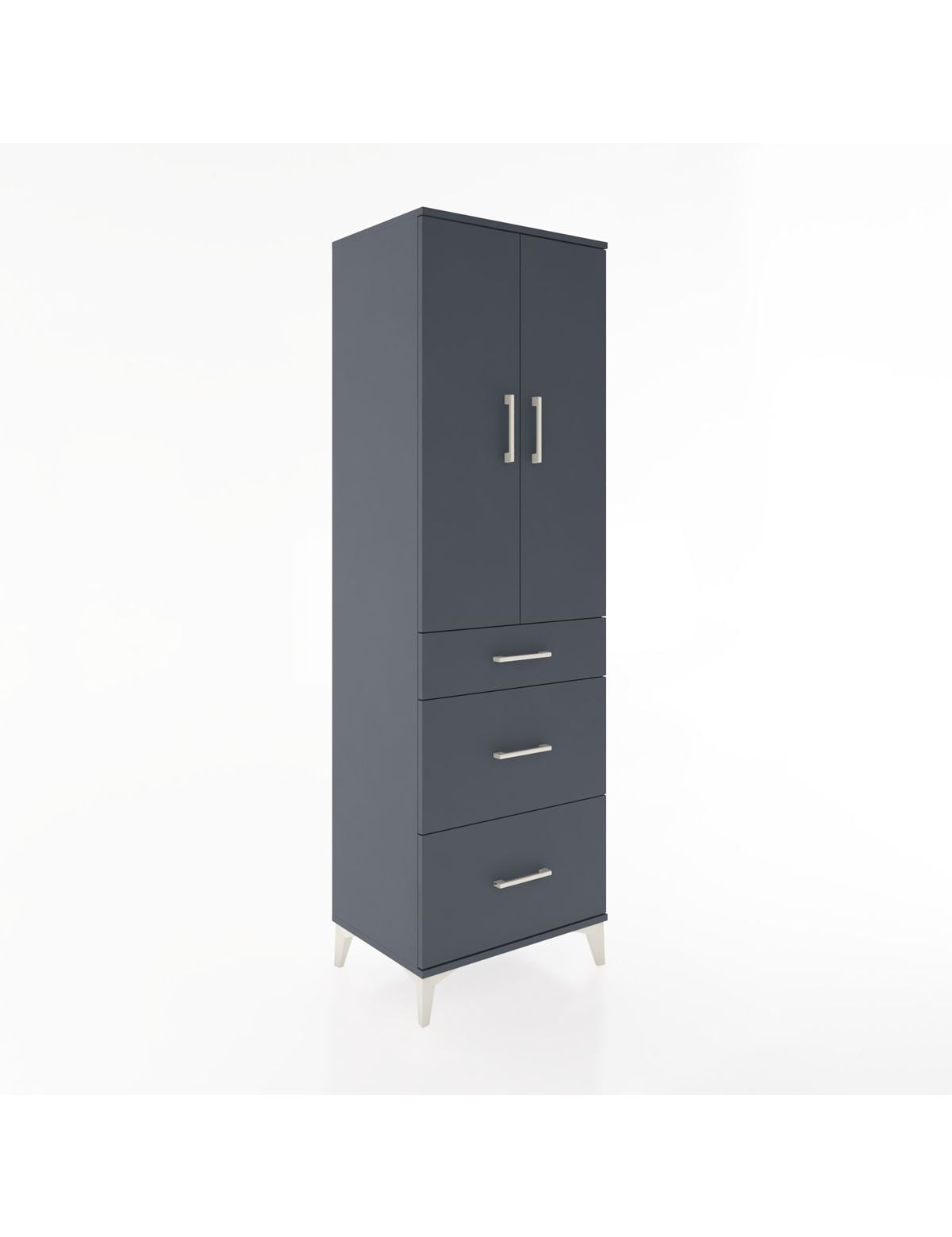 Hyperion Dolap 3 Raflı 3 Çekmeceli 2 Kapaklı 60x44x195 - S59M063V5B