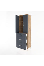 Hyperion Dolap 3 Raflı 3 Çekmeceli 2 Kapaklı 60x44x195 - S59M063V8B