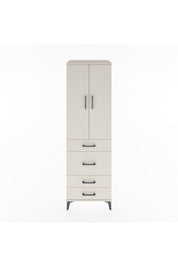 Hyperion Dolap Tek Raflı 4 Çekmeceli Tek Askılı 60x44x195 - S59M064V1B