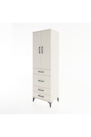 Hyperion Dolap Tek Raflı 4 Çekmeceli Tek Askılı 60x44x195 - S59M064V1B