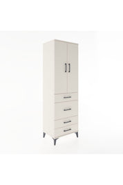 Hyperion Dolap Tek Raflı 4 Çekmeceli Tek Askılı 60x44x195 - S59M064V1B