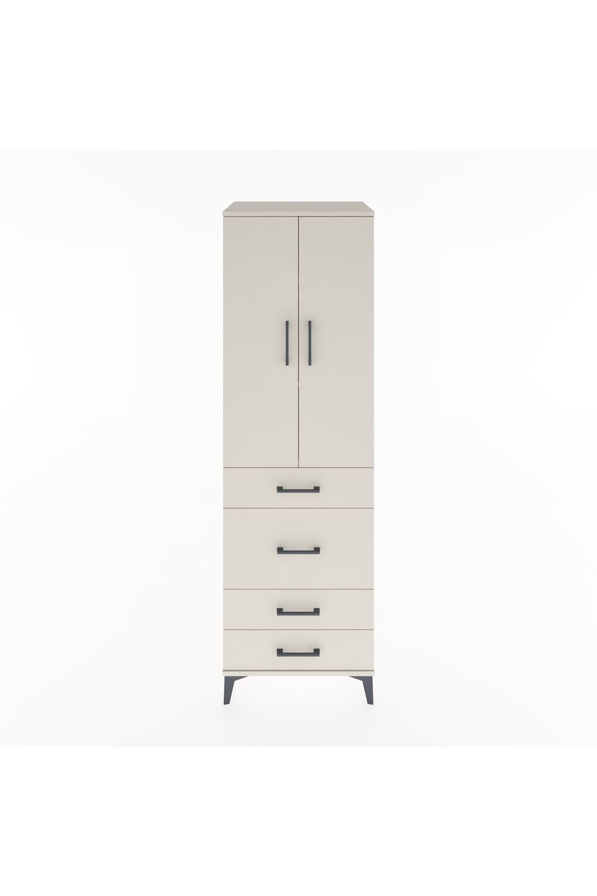 Hyperion Dolap 3 Raflı 4 Çekmeceli 2 Kapaklı 60x44x195 - S59M065V1B