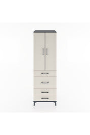 Hyperion Dolap 3 Raflı 4 Çekmeceli 2 Kapaklı 60x44x195 - S59M065V4B