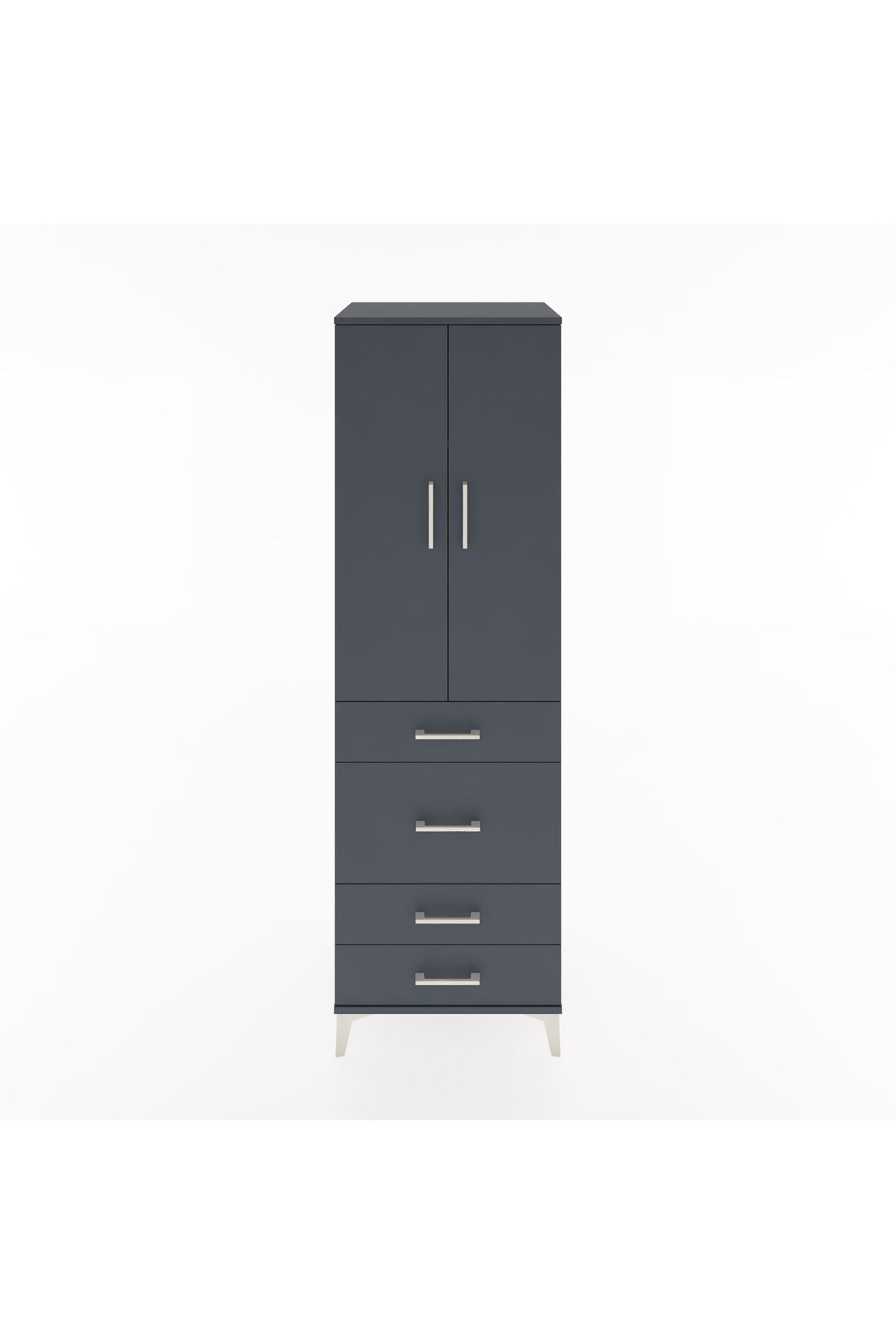 Hyperion Dolap 3 Raflı 4 Çekmeceli 2 Kapaklı 60x44x195 - S59M065V5B