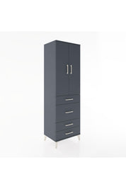 Hyperion Dolap 3 Raflı 4 Çekmeceli 2 Kapaklı 60x44x195 - S59M065V5B
