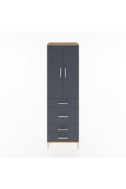 Hyperion Dolap 3 Raflı 4 Çekmeceli 2 Kapaklı 60x44x195 - S59M065V8B