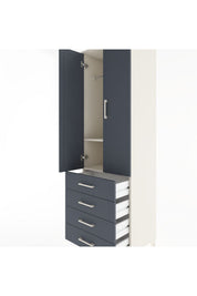 Hyperion Dolap 2 Raflı 4 Çekmeceli Tek Askılı 60x44x195 - S59M066V2B