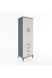 Hyperion Dolap 2 Raflı 4 Çekmeceli Tek Askılı 60x44x195 - S59M066V4B