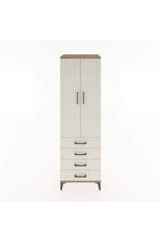 Hyperion Dolap 2 Raflı 4 Çekmeceli Tek Askılı 60x44x195 - S59M066V7B