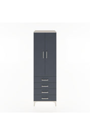 Hyperion Dolap 4 Raflı 4 Çekmeceli 2 Kapaklı 60x44x195 - S59M067V2B