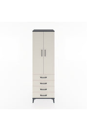 Hyperion Dolap 4 Raflı 4 Çekmeceli 2 Kapaklı 60x44x195 - S59M067V4B