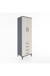 Hyperion Dolap 4 Raflı 4 Çekmeceli 2 Kapaklı 60x44x195 - S59M067V4B