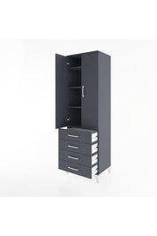 Hyperion Dolap 4 Raflı 4 Çekmeceli 2 Kapaklı 60x44x195 - S59M067V5B