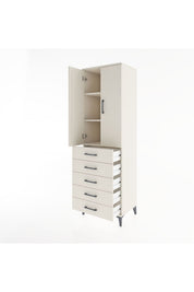 Hyperion Dolap 3 Raflı 5 Çekmeceli 2 Kapaklı 60x44x195 - S59M069V1B