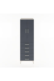 Hyperion Dolap 3 Raflı 5 Çekmeceli 2 Kapaklı 60x44x195 - S59M069V2B