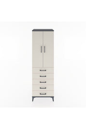 Hyperion Dolap 3 Raflı 5 Çekmeceli 2 Kapaklı 60x44x195 - S59M069V4B