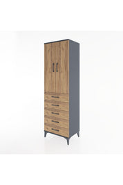Hyperion Dolap 3 Raflı 5 Çekmeceli 2 Kapaklı 60x44x195 - S59M069V6B