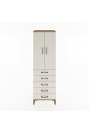 Hyperion Dolap 3 Raflı 5 Çekmeceli 2 Kapaklı 60x44x195 - S59M069V7B