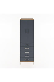 Hyperion Dolap 3 Raflı 5 Çekmeceli 2 Kapaklı 60x44x195 - S59M069V8B