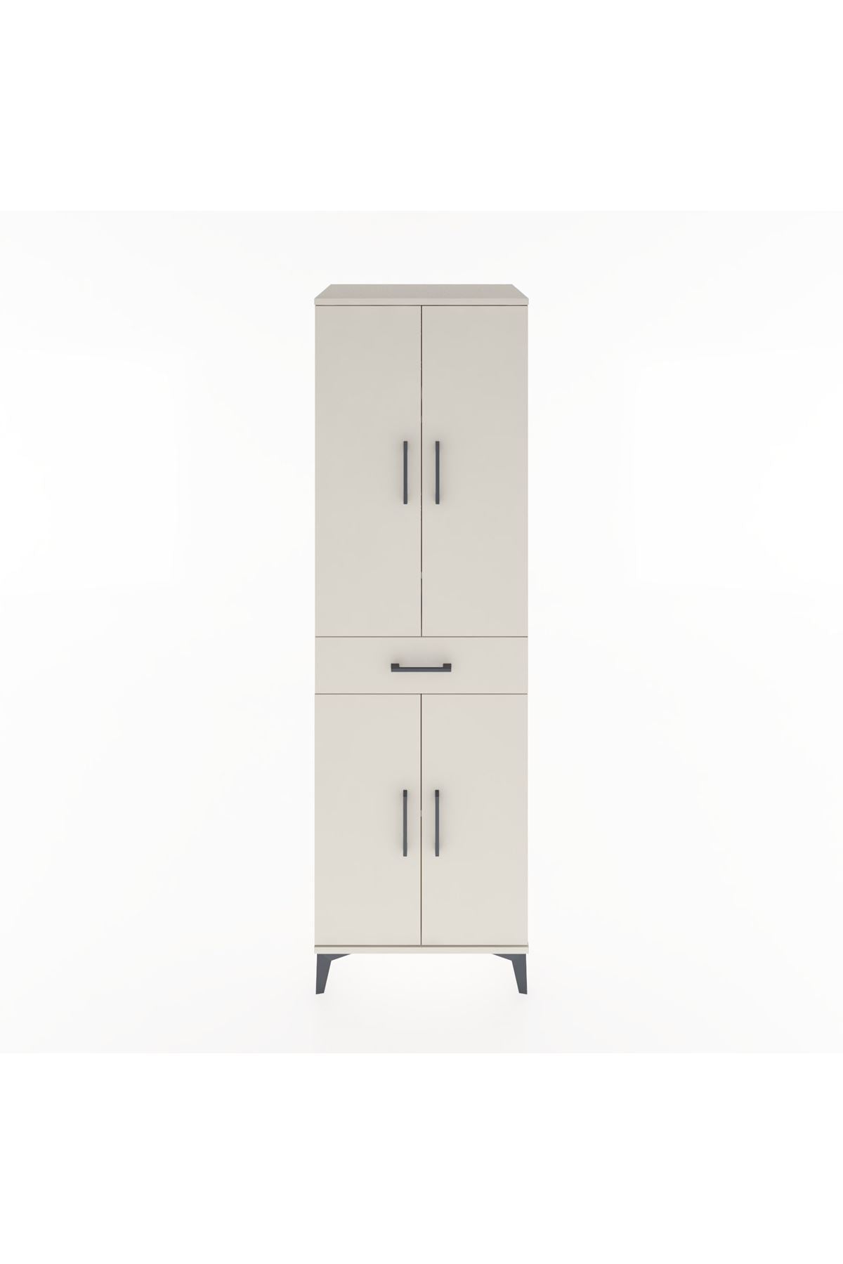 Hyperion Dolap 4 Raflı Tek Çekmeceli 4 Kapaklı 60x44x195 - S59M073V1B