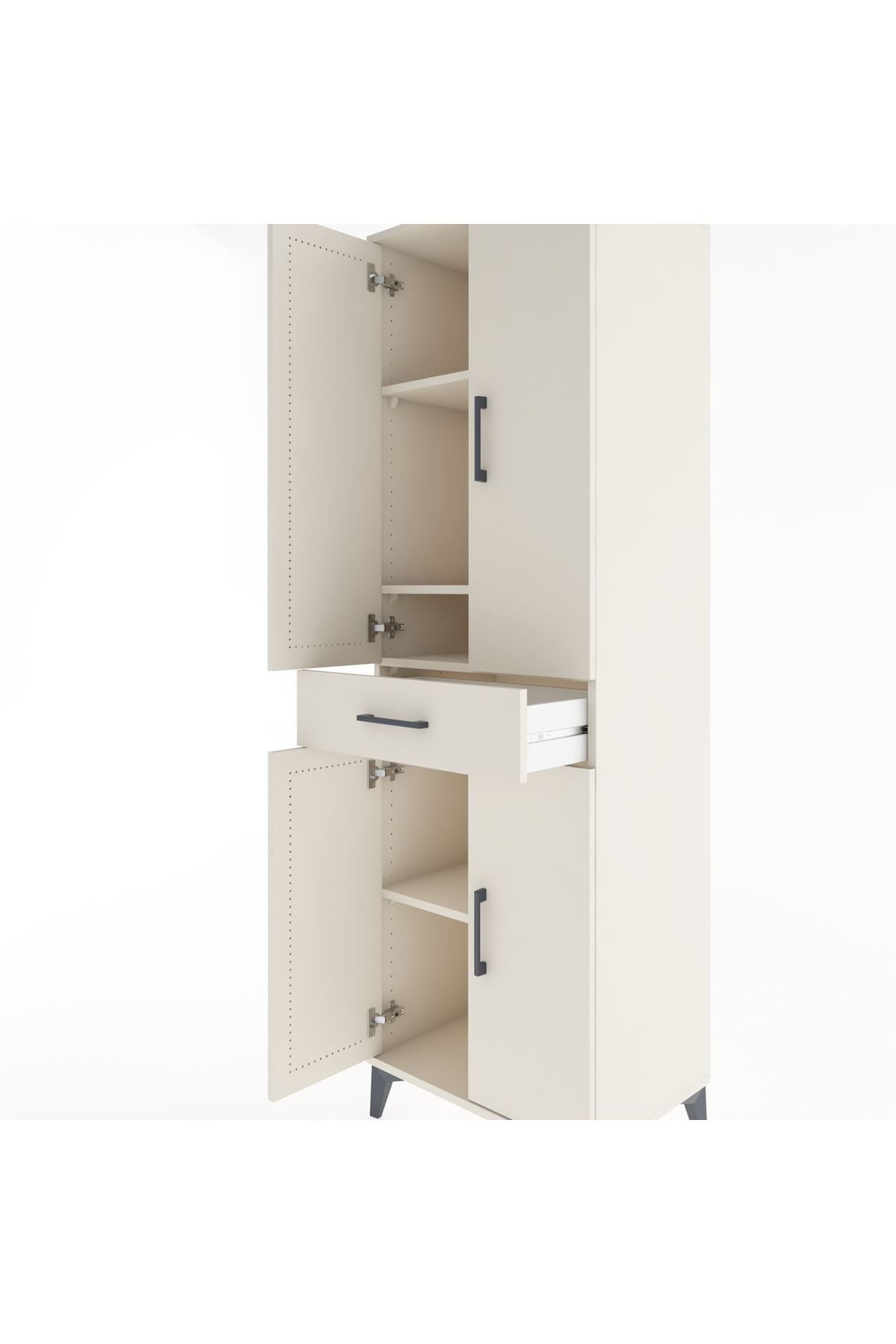 Hyperion Dolap 4 Raflı Tek Çekmeceli 4 Kapaklı 60x44x195 - S59M073V1B