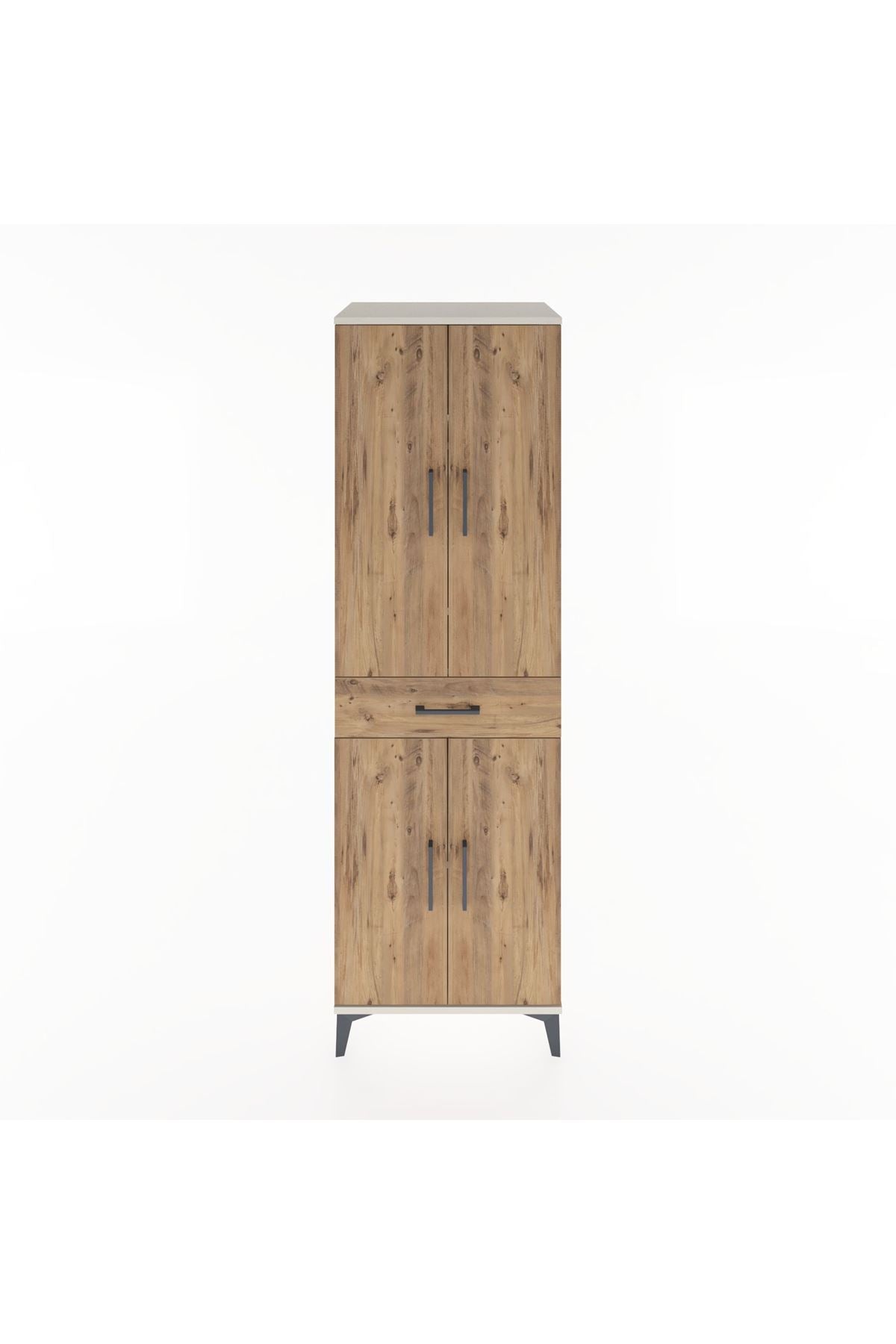 Hyperion Dolap 4 Raflı Tek Çekmeceli 4 Kapaklı 60x44x195 - S59M073V3B